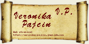 Veronika Pajčin vizit kartica